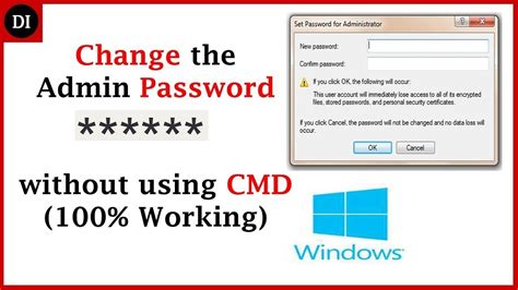 How To Change Administrator Password On Windows 10 8 7 With No