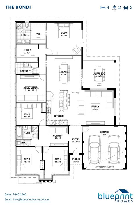 The Bondi Blueprint Homes House Layout Plans New House Plans Dream