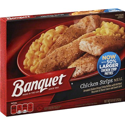 Banquet crispy chicken variety pack, you can put together a delicious meal in no time. Banquet Chicken Strips Meal | Chicken | Hays