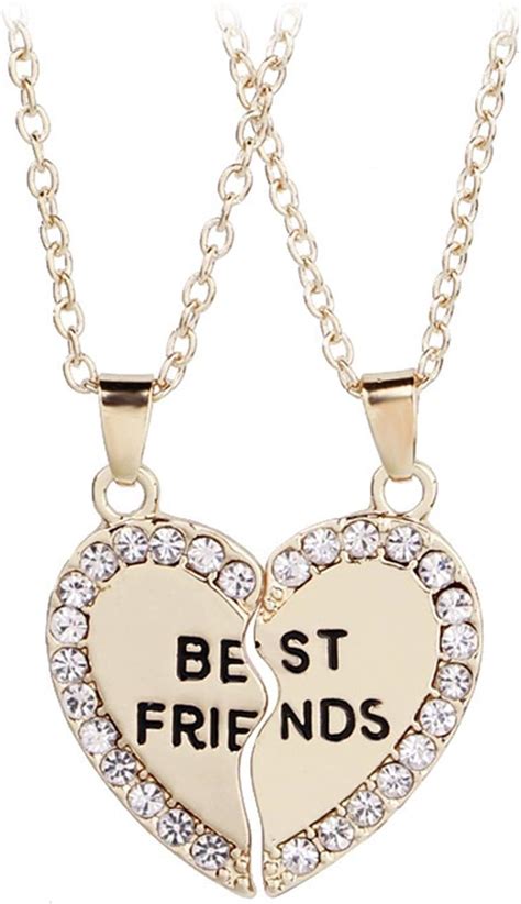 Airlove Bff Friendship Necklace For 2 Best Friend Necklaces Bff Ts For 2