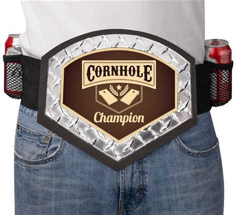 Custom Cornhole Championship Belt Custom Cornhole Trophy Etsy