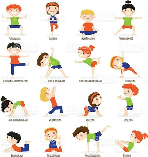 Basic Yoga Poses Printable Chart For Kids