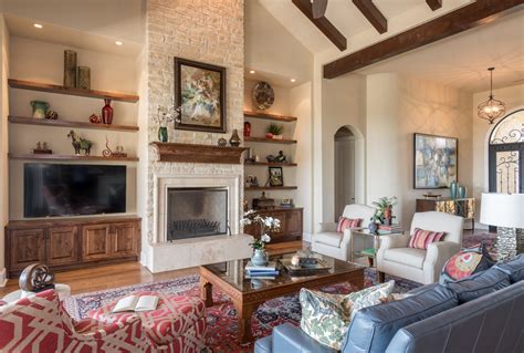 Spanish Colonial In Belvedere Transitional Living Room