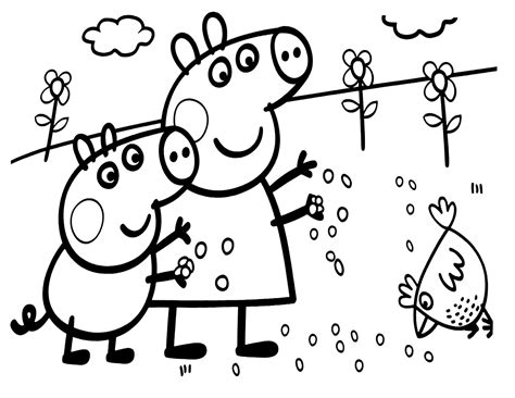 Coloriages Peppa Pig à Imprimer