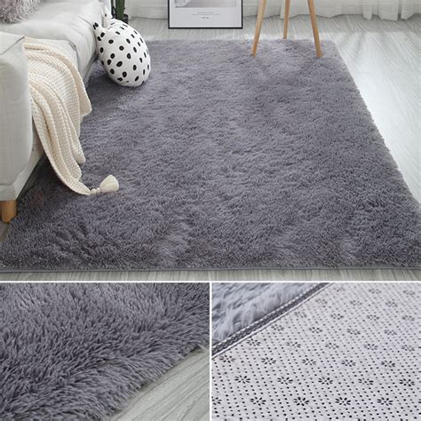 Soft Comfy Fluffy Shag Area Rugs Fluffy Shag Carpets For Bedroom Living