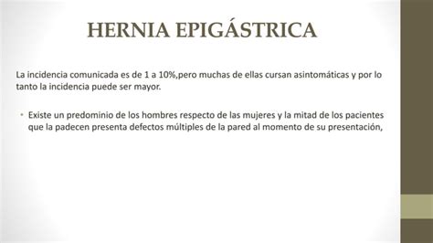 Anatomia Quirurgica De La Hernia Epigastrica Y Umbilicalpptx