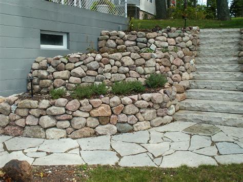 Retaining Walls And Outcroppings Treetops Landscape Design Inc