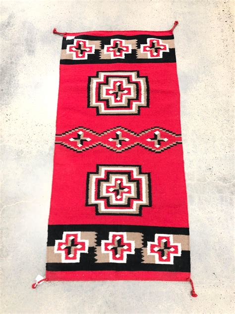 Lot Southwest Native American Navajo Style Wool Rug