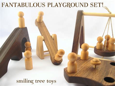 Smiling Tree Toys Make A Fantabulous Natural Timber Playground Set