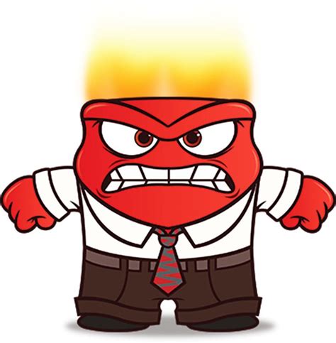 3005 Inside Out Anger Clip Art Height 8 Cm Decal
