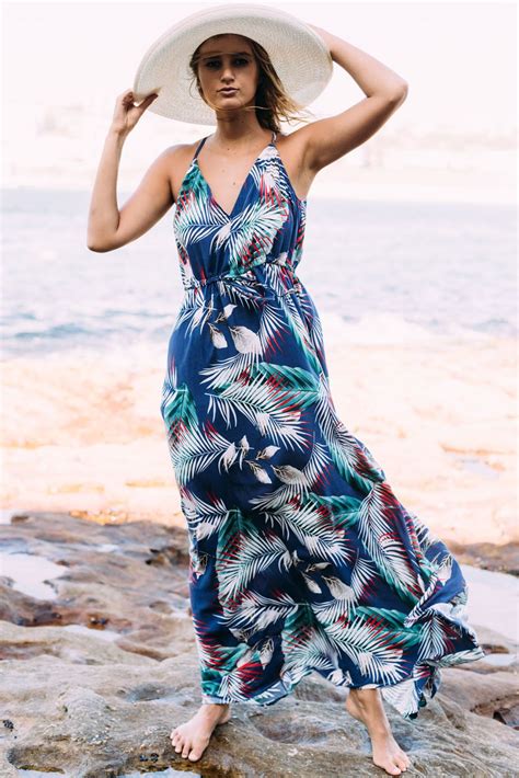 Beach Maxi Dress Maxi Dress Tropical Maxi Dress
