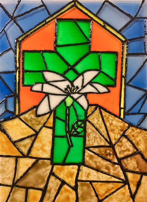 Faux Stained Glass Window With Biblical Theme Create Art