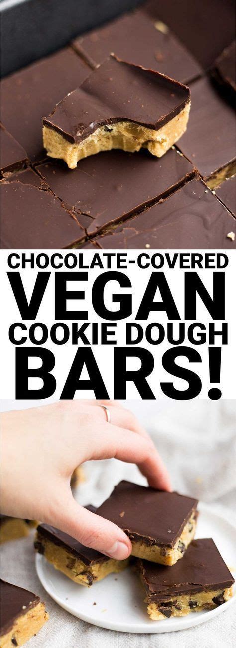Heart healthy oatmeal chocolate chip cookies recipes 6. Chocolate-Covered Vegan Cookie Dough Bars - Fooduzzi | Recipe | Vegan dessert recipes, Vegan ...