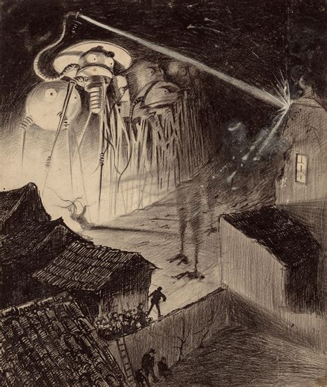 horrifying 1906 illustrations of h g wells war of the worlds open culture