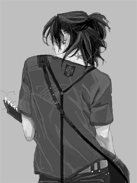 This hairstyle just gives anime guys an appealing look that is chic and sophisticated. Image result for anime boy ponytail | Aurelian Sketches | Pinterest | Anime, Chicas anime and ...