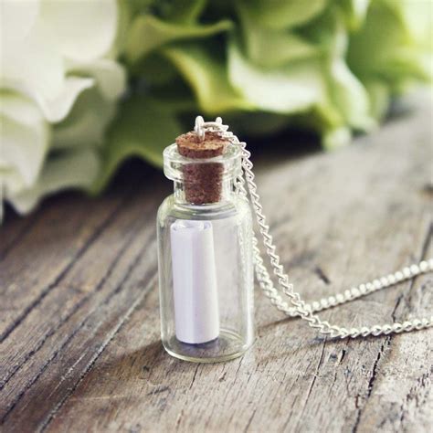 Message In A Bottle Necklace Bottle Necklace Message In A Bottle