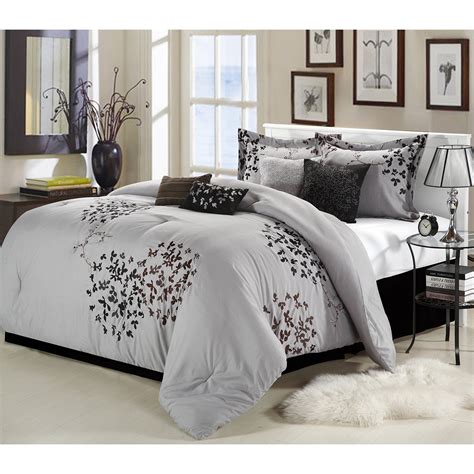 The set includes a bedspread and two shams, and it's available in full/queen or king/california king sizes. Chic Home Cheila Embroidered Comforter Set - Queen ...