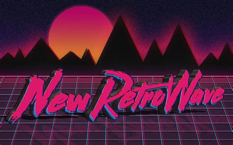 New Retro Wave Neon 1980s Synthwave Vintage