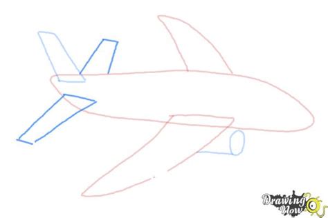 This tutorial shows the sketching and drawing steps from start to finish. How to Draw a Simple Airplane - DrawingNow
