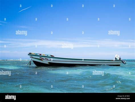 Traditional Fishing Boats In The Sea In Jamaica Stock Photo Alamy