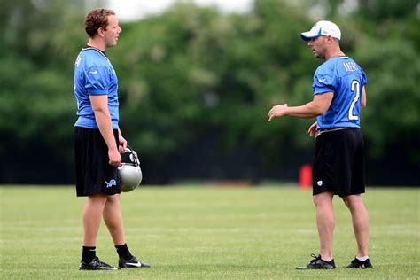 Lions Training Camp David Akers Havard Rugland Square Off On Day 2