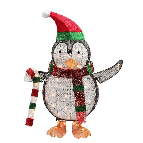 Lighted christmas penguin decoration designed with commercial grade acrylic 96 led polar white lights; Christmas Penguin Lighted Yard Displays | Christmas Wikii