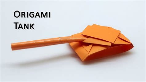 How To Make A Paper Tank Easy Tutorial Making Origami Tank Step By