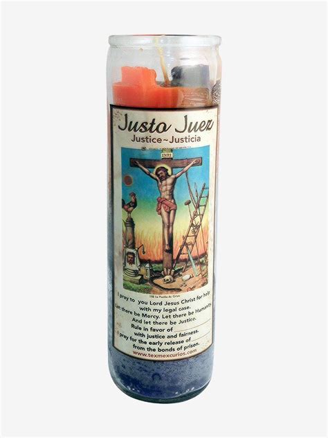Justo Juez Candle Triple Strength Tex Mex Curios