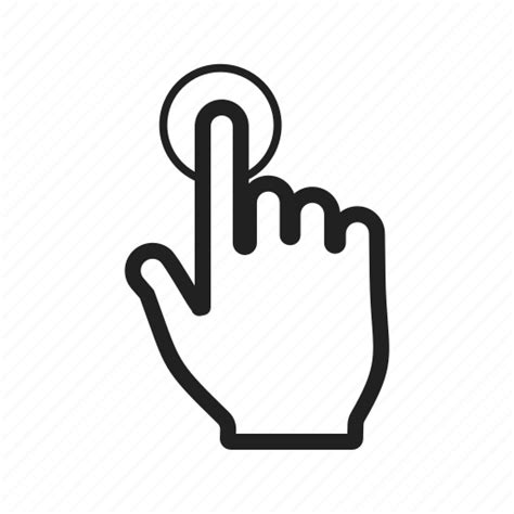 Click Cursor Finger Hand Mouse Pointer Tap Icon Download On