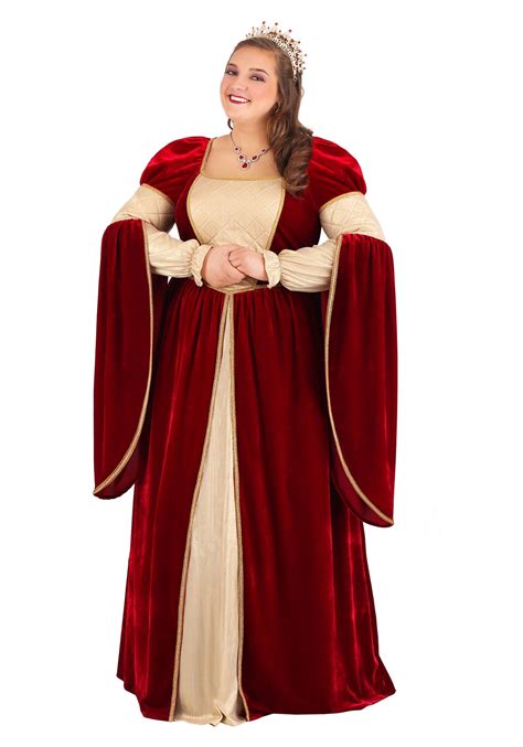 Women S Plus Size Regal Renaissance Queen Costume Ebay