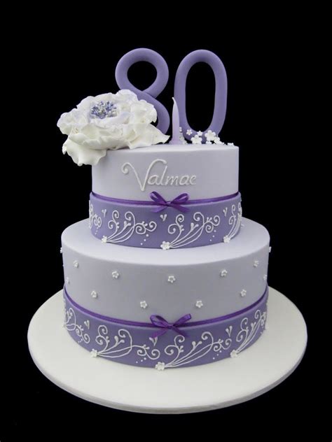 She's always there for you, whether you need a cheerleader, a shoulder to cry on, or a word of advice. Photo: 80th birthday cake in lavender, two tier design ...