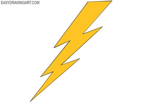 How To Draw A Lightning Bolt Lightning Bolt Easy Drawings Lightning