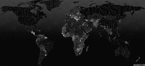 World map black wallpapers hd