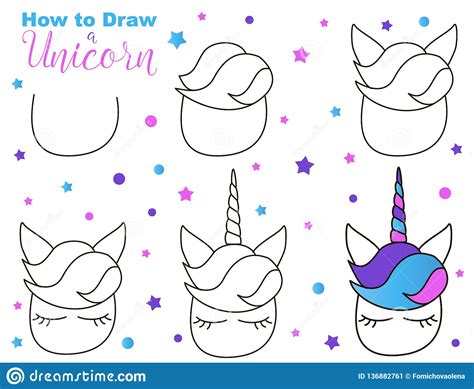 Maybe you would like to learn more about one of these? How To Draw Cute Unicorn. Easy Steps For Children Activity ...