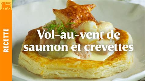 Vol - au - vent de saumon et crevettes -