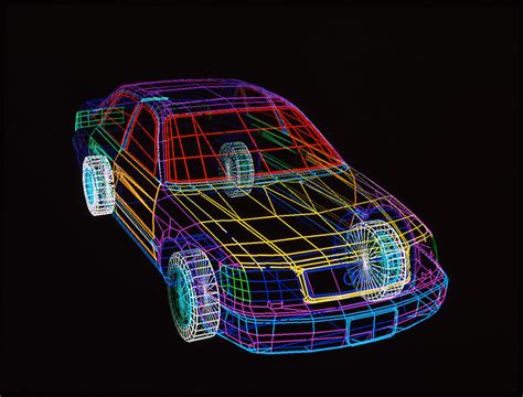 This category of software can increase productivity. Cad Car Design Photograph by Pasieka