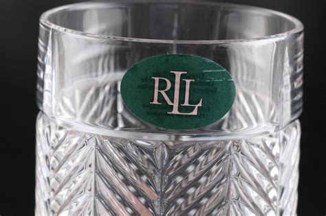 Ralph Lauren Herringbone Highball Glasses Ebth
