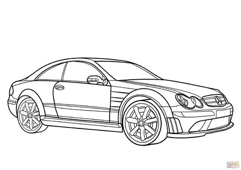 Mercedes Clk Class Coloring Page Free Printable Coloring Pages