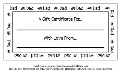 Free Printable Father S Day T Certificates Printable Templates