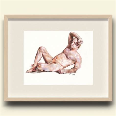 Naked Model A Hand Drawn Woman Nude Sketch Beautiful Naked Woman
