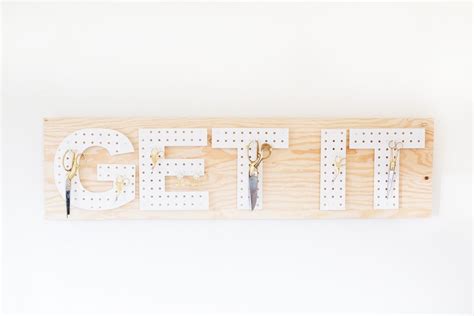 Diy Pegboard Words Lovely Indeed