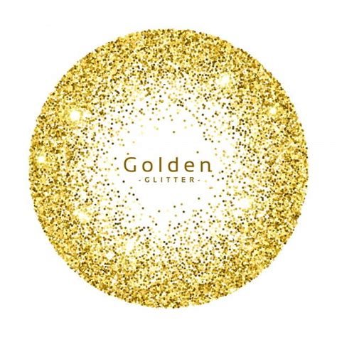 Circular Golden Glitter Background Eps Vector Uidownload