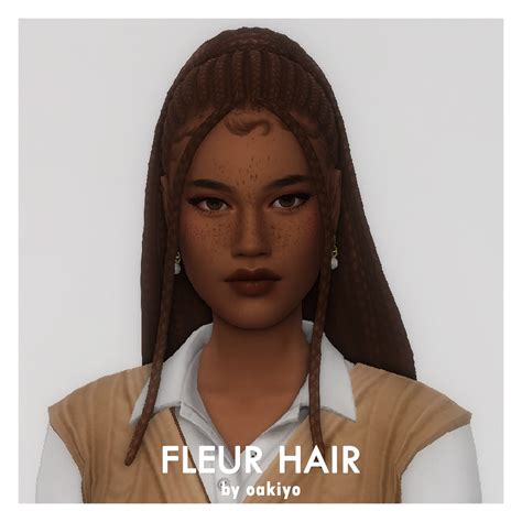 Oakiyo Fleur Hair Files The Sims 4 Create A Sim Curseforge