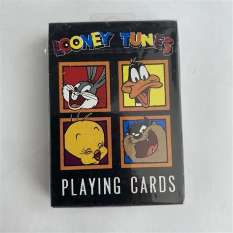 Vintage 1993 Looney Tunes Playing Cards Bugs Bunny Daffy Tweety And Taz