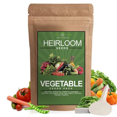 Heirloom Vegetable Seeds 10 Variety Heirloom Vegetables