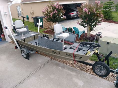 2015 Tracker 14 Trooper Jon Boat Converted To Bass Boat For Sale In