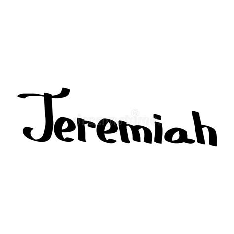 Jeremiah Male Name Street Art Design Graffiti Tag Jeremiah Vector Art