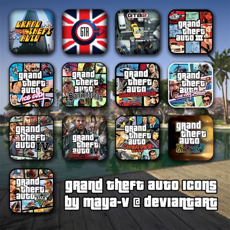 Grand Theft Auto Icon Pack By Maya V On Deviantart