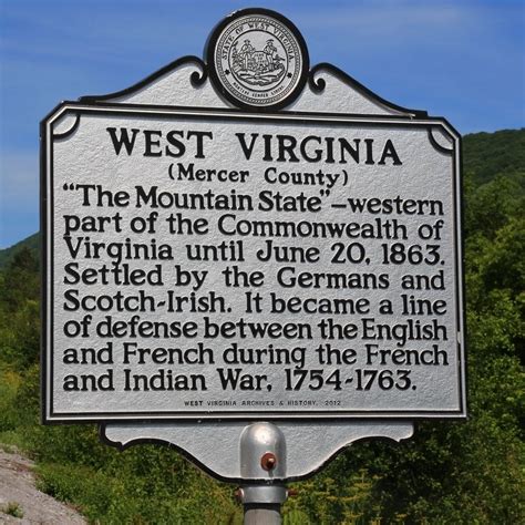 West Virginia Mercer County Mercer County Historical Marker