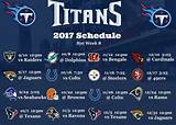 Titans Schedule 2017 Printable Images